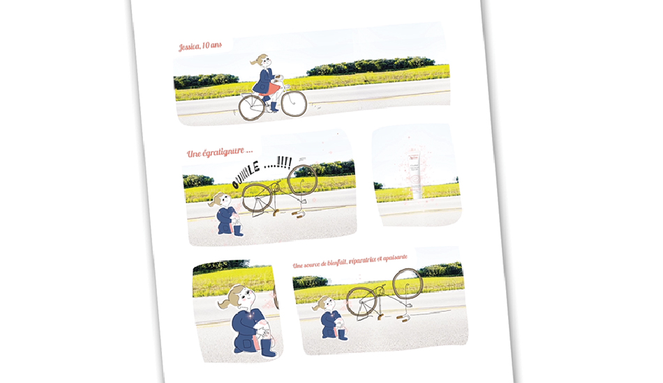 Avène Cicalfate - Planche de bande dessinée en technique de collage 3